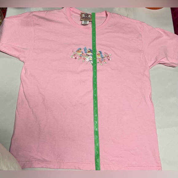 Vintage Top Stitch by Morning Sun embroidered women’s T shirt - Picture 6 of 6